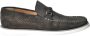 Baldinini Grey perforated suede loafer - Thumbnail 1