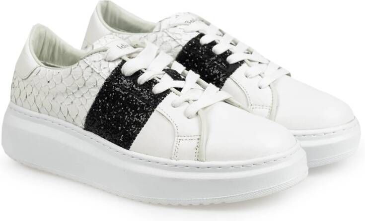 Baldinini Hoogwaardige Glitter Sneakers White Dames