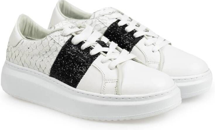 Baldinini Hoogwaardige Glitter Sneakers Wit Dames