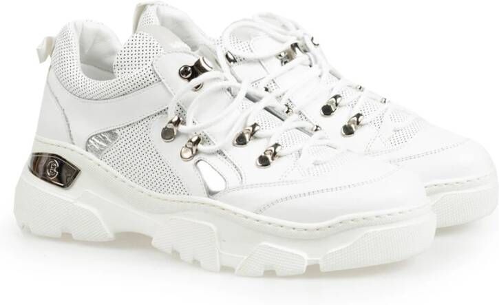 Baldinini Hoogwaardige leren sneakers White Dames