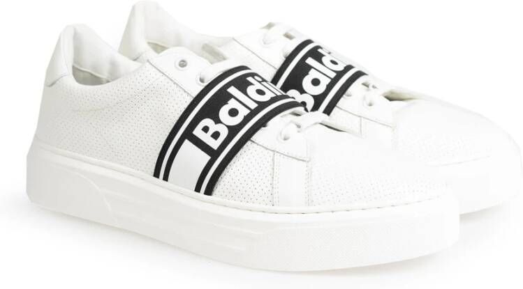 Baldinini Hoogwaardige leren sneakers Wit Heren