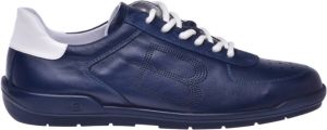 Baldinini Indigo calfskin low-top trainers Blauw Heren