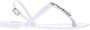 Baldinini Jelly sandal in white rubber - Thumbnail 1