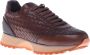 Baldinini Lace-up in brown woven leather Brown Heren - Thumbnail 1