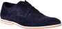 Baldinini Lace-up in dark blue suede Blue Heren - Thumbnail 1