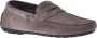 Baldinini Lace-up in taupe perforated nubuck Gray Heren - Thumbnail 1