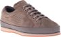 Baldinini Lace-up in taupe perforated suede Brown Heren - Thumbnail 1