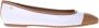 Baldinini Leather and white nappa ballerina flat - Thumbnail 1