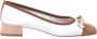 Baldinini Leather and white nappa court shoe - Thumbnail 1
