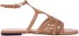 Baldinini Leather petal mesh sandal - Thumbnail 1