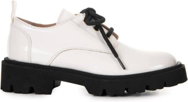 Baldinini Leren Schoenen Witte Gelijkheid Stijl White Dames