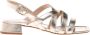 Baldinini Light gold laminated nappa sandal - Thumbnail 1