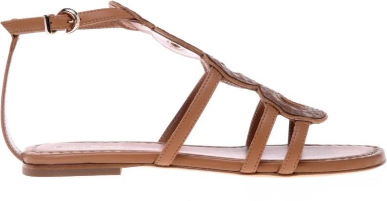 Baldinini Lizard print leather sandal