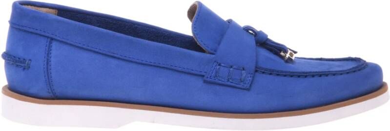 Baldinini Loafer in blue nubuck