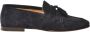 Baldinini Loafer in blue suede leather - Thumbnail 1