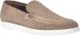 Baldinini Loafer in taupe perforated suede Beige Heren - Thumbnail 1