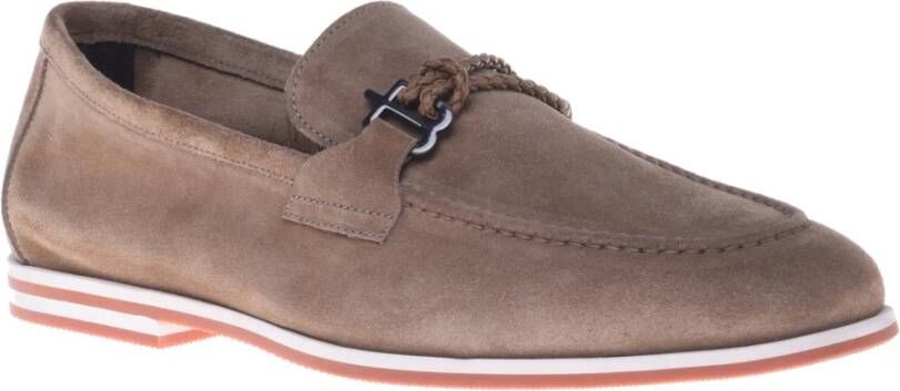 Baldinini Loafer in taupe suede Brown Heren