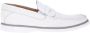 Baldinini Loafer in white tumbled leather - Thumbnail 1