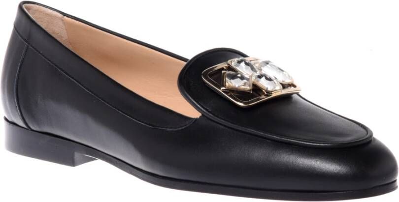 Baldinini Loafers in black leather Black Dames