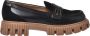 Baldinini Loafers in black suede and leather - Thumbnail 1