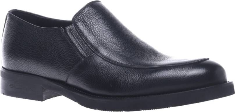 Baldinini Loafers in black tumbled leather Black Heren