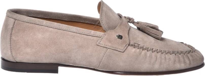 Baldinini Loafers in grey suede leather