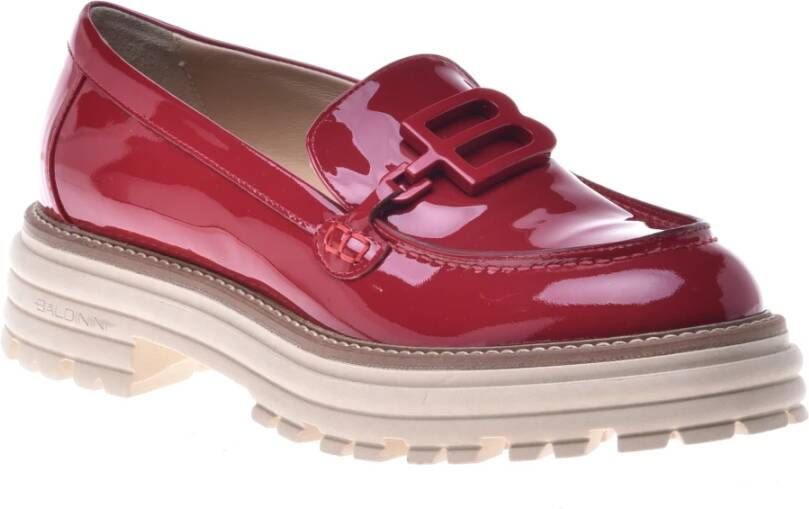 Baldinini Loafers in red calfLeather Red Dames