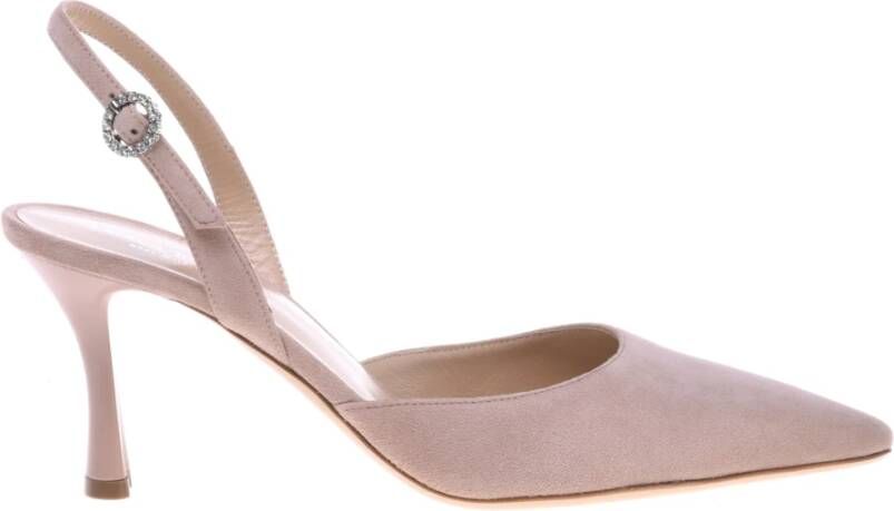 Baldinini Nude suede court shoe