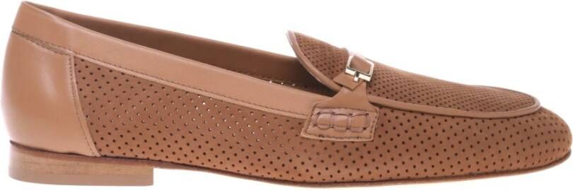 Baldinini Perforated nubuck leather loafer