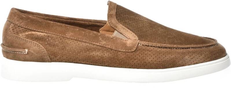 Baldinini Perforated suede leather slipper