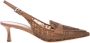 Baldinini Petal leather mesh slingback Beige Dames - Thumbnail 1