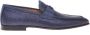 Baldinini Raffia and blue nubuck loafer - Thumbnail 1