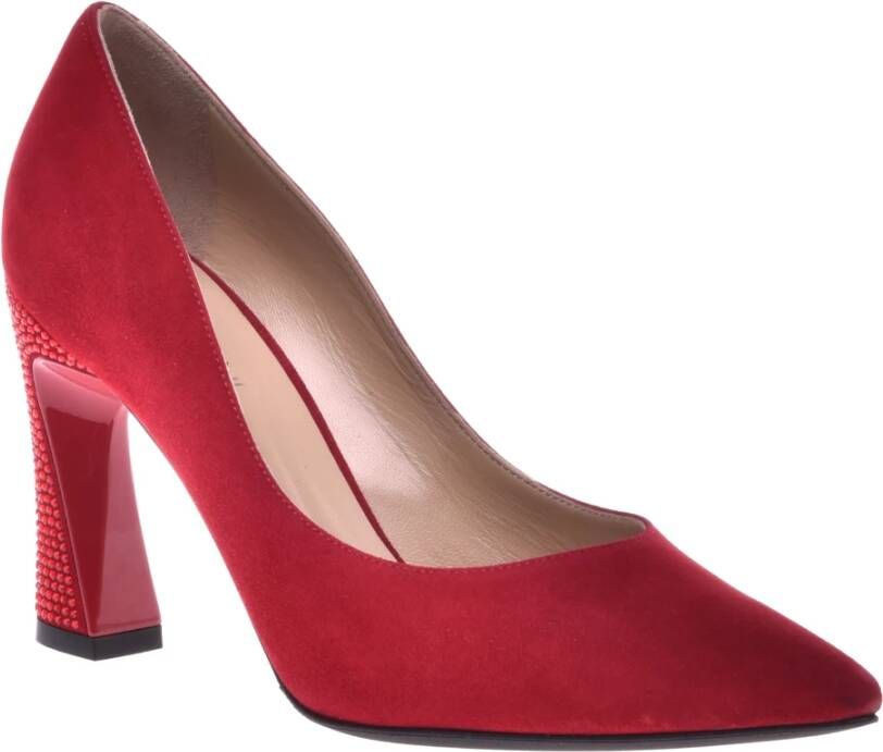 Baldinini Red suede court shoes Red Dames