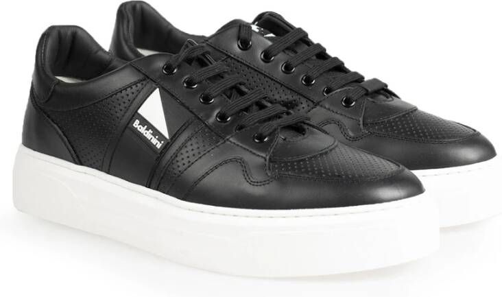 Baldinini Ronde Neus Sneakers Zwart Heren