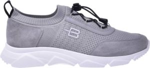 Baldinini Running trainers in fabric and blue suede Grijs Heren