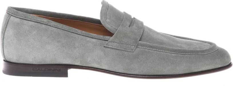 Baldinini Sage green suede loafer