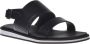 Baldinini Sandal in black perforated calfskin Black Heren - Thumbnail 1