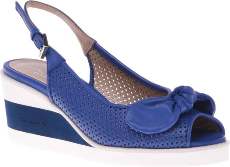 Baldinini Sandal in blue calfskin Blue Dames