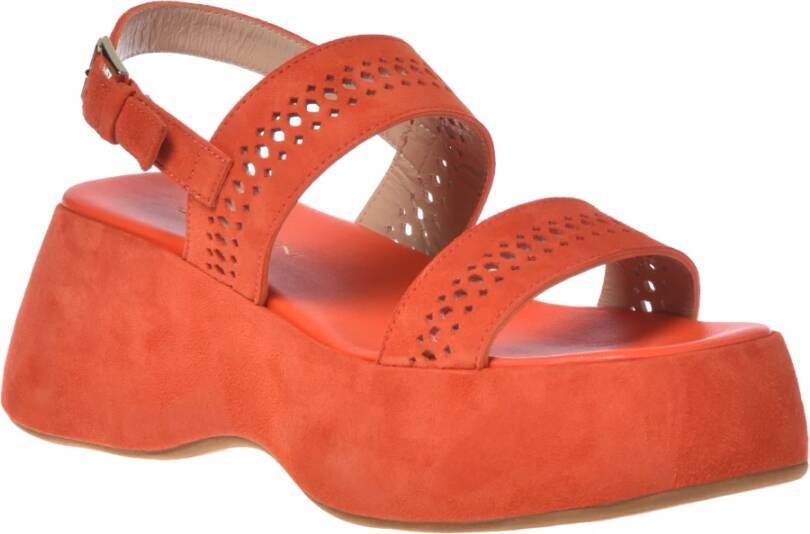 Baldinini Sandal in orange suede Orange Dames