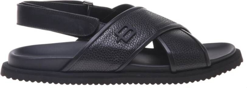 Baldinini Sandal in tumbled and black leather