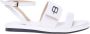 Baldinini Sandal in white nappa leather - Thumbnail 1