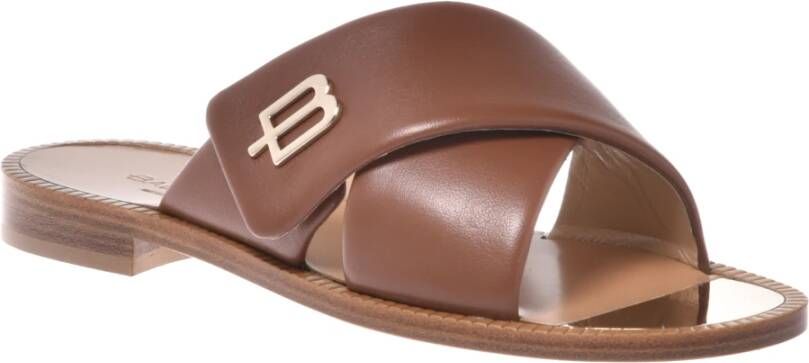 Baldinini Slipper in brown nappa leather Brown Dames