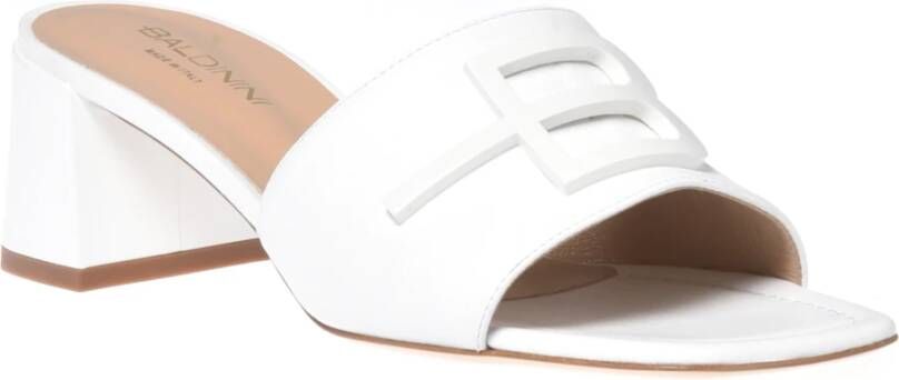 Baldinini Slipper in white calfskin White Dames