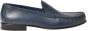 Baldinini Slipper in woven print and blue perforated leather - Thumbnail 1