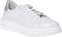 Baldinini Sneaker in black and silver calfskin White Dames - Thumbnail 1