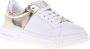 Baldinini Sneaker in white and platinum calfskin Multicolor Dames - Thumbnail 1