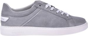 Baldinini Sneakers in grey perforated suede Grijs Heren