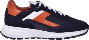 Baldinini Sneakers in navy blue calfskin and fabric Blauw Heren