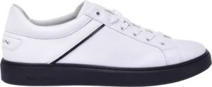 Baldinini Sneakers in white perforated calfskin Wit Heren
