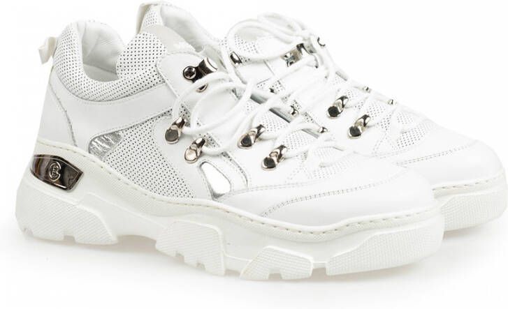 Baldinini Hoogwaardige leren sneakers Wit Dames